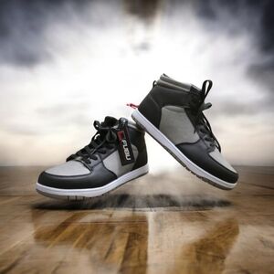 FUBU Men's Heritage Basketball High-Top Sneakers in Grey and Black Size. 13 NWT!